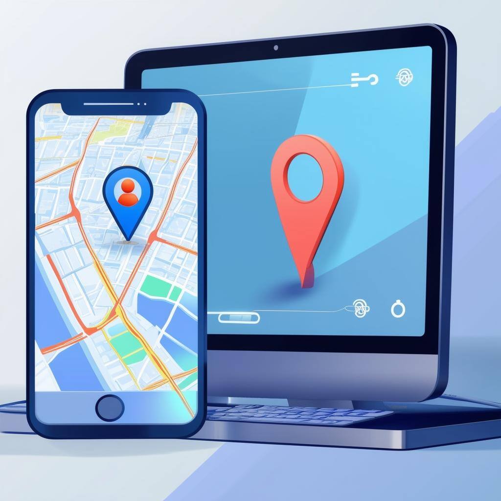 Show a mobile phone and a computer