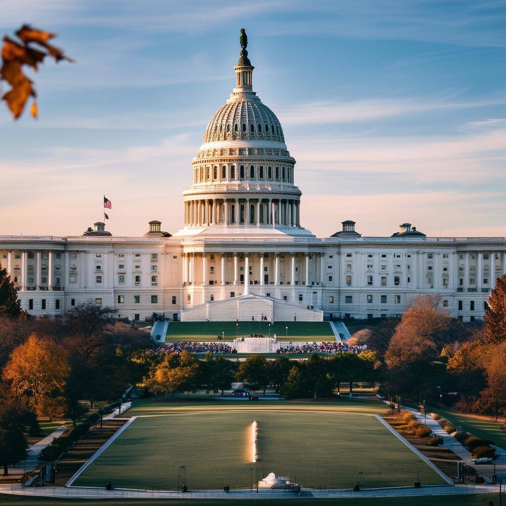 U.S. Capital building zoomed out