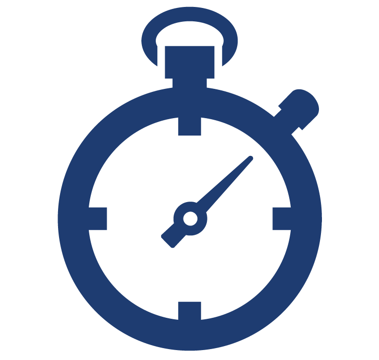icon of stop watch clock