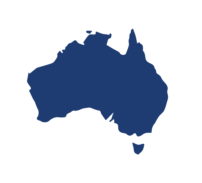 Australia country map icon